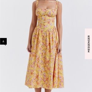 House of CB Tatiana dress in color Butter print.